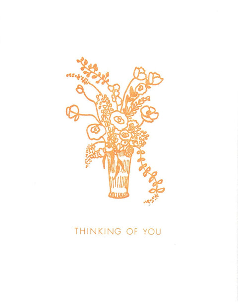 Letterpress Printed Celebration Cards Thinking of You - Arts and Heritage St. Albert