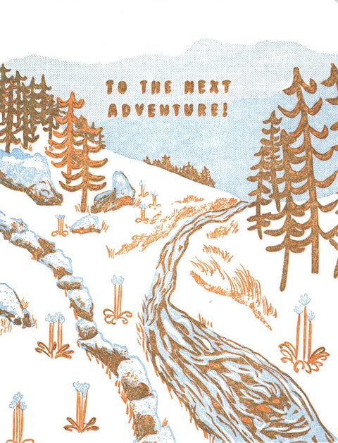Letterpress Printed Celebration Cards To The Next Adventure - Arts and Heritage St. Albert