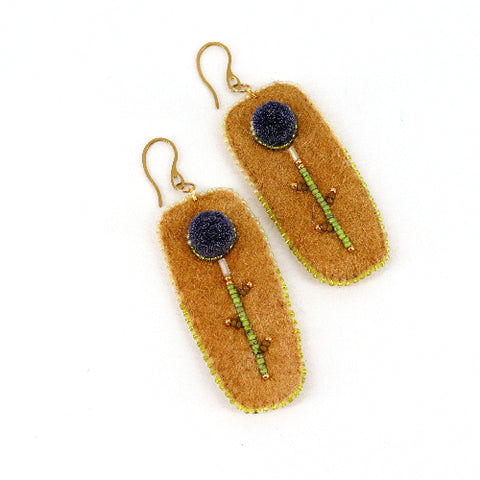 Tufted Bud Beaded Earrings - Arts and Heritage Foundation St. Albert