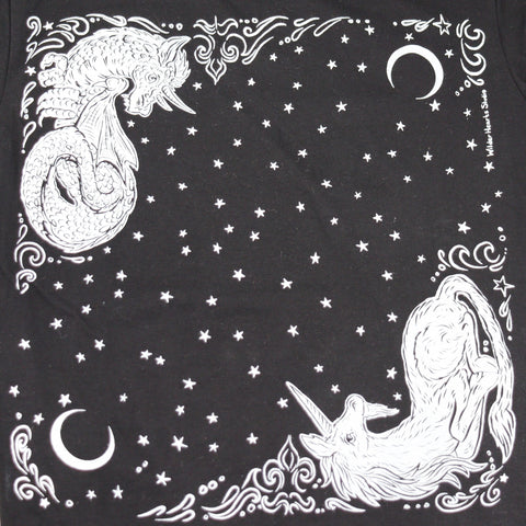 'Unicorn Creature' Hand Silkscreened Magical Creature T-Shirt - Arts and Heritage St. Albert
