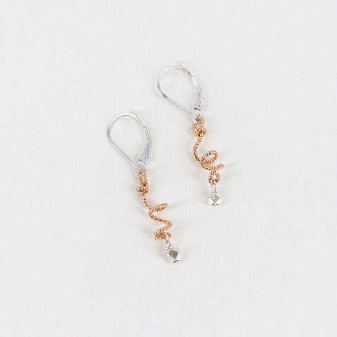 'Helix Collection' Vine Earrings - Gold - Arts and Heritage St. Albert