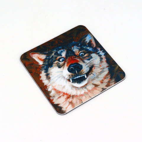 Expressive Animal Portrait Magnets by Robin Good What Big Teeth You Have - Arts and Heritage St. Albert