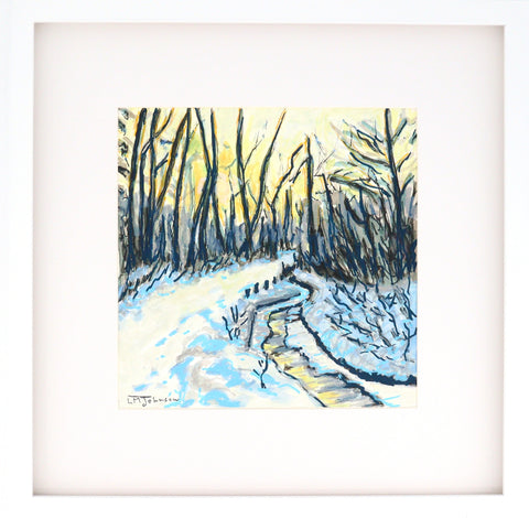 'Winter Blues' Original Painting by Luise Mendler-Johnson - Arts and Heritage St. Albert