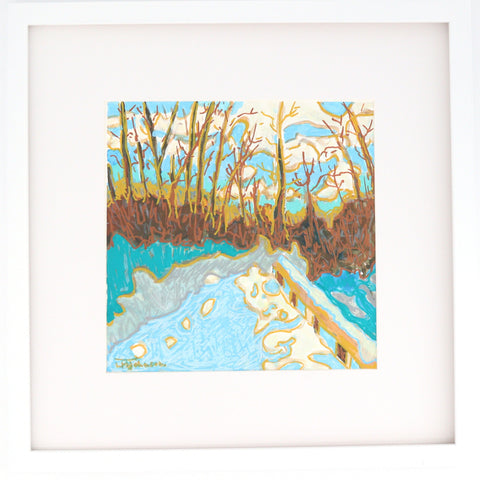 'Winter Light' Original Painting by Luise Mendler-Johnson - Arts and Heritage St. Albert