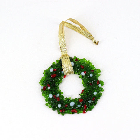 Glass Wreath Ornament Style 1 - Arts and Heritage St. Albert