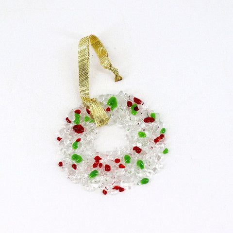 Glass Wreath Ornament Style 2 - Arts and Heritage St. Albert