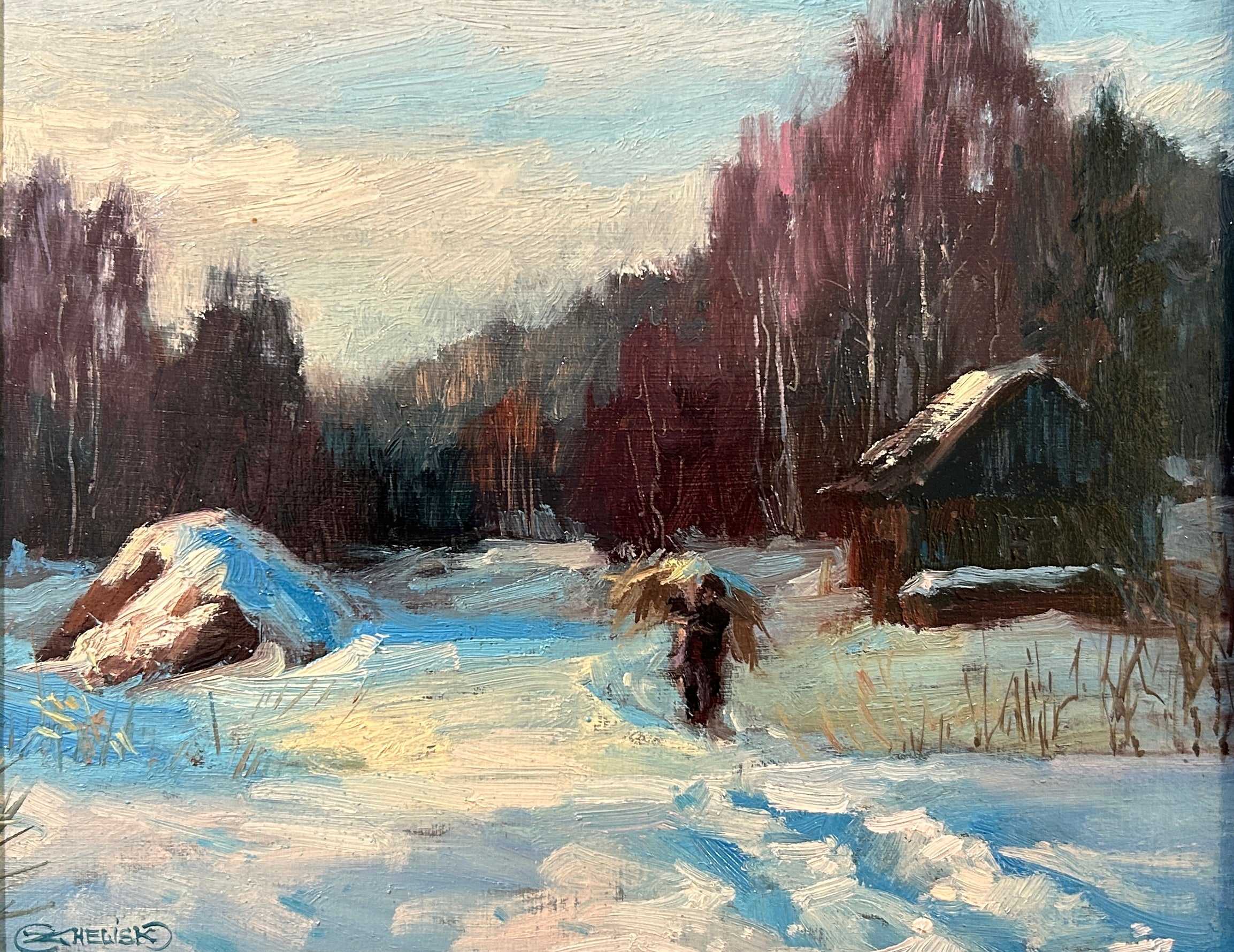 絵画 winter staple Winter in the Village | Arts and Heritage Foundation St Albert