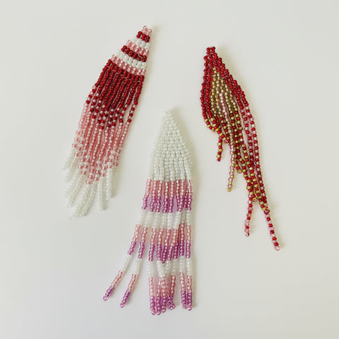 Beaded Fringe Earrings - Arts and Heritage St. Albert