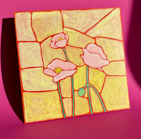 Acrylic Painting – Mosaic-Inspired Florals - Arts and Heritage St. Albert