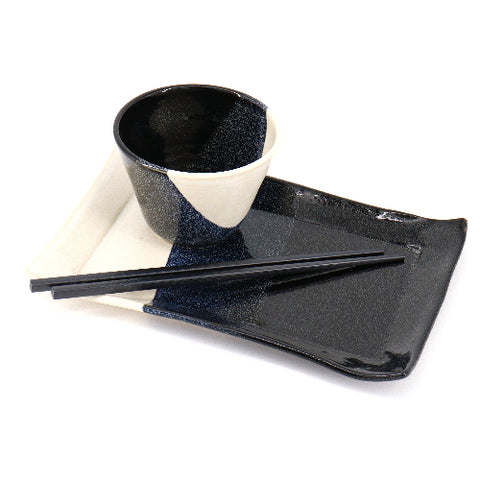 Handmade Rice Bowl, Plate and Chopstick Set - Arts and Heritage St. Albert