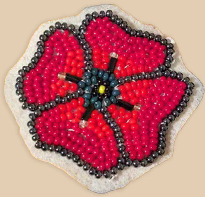Bead a Poppy Pin - Arts and Heritage St. Albert