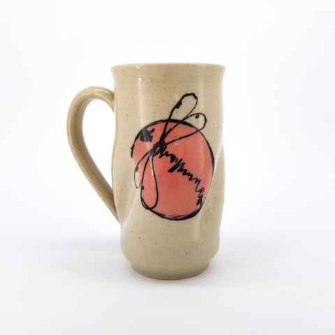Colourful Handmade Mugs with Dragonfly Decoration