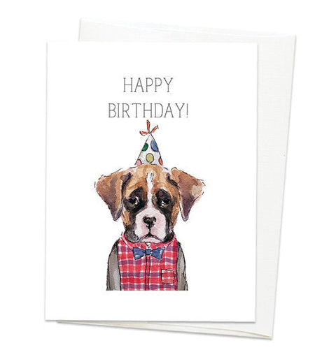 Gloria Ho Illustrations Cards Happy Birthday - Boxer - Arts and Heritage St. Albert