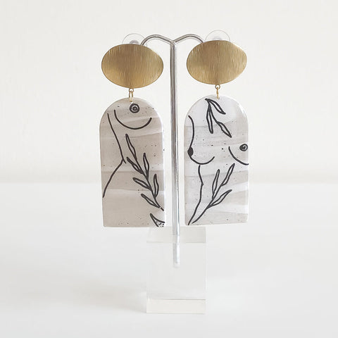 Fine Line Body Earrings