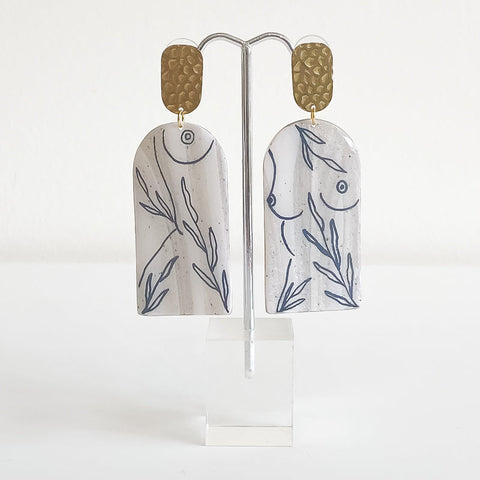Fine Line Body Earrings