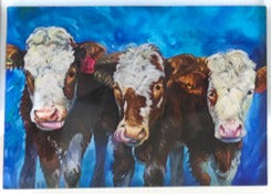 "Cow Series" Art Cards by Crystal Driedger