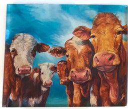 "Cow Series" Art Cards by Crystal Driedger