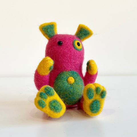 Felted Monster Sculptures