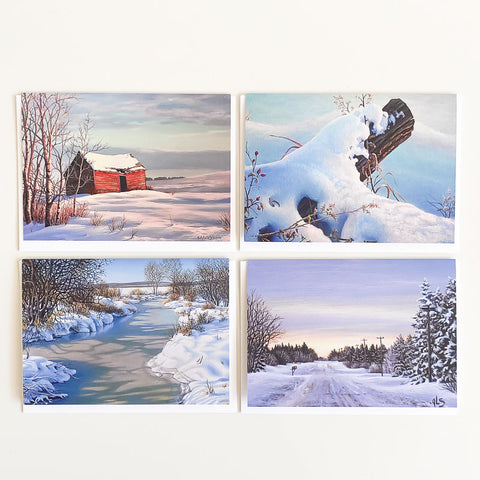 Art Cards Winter Set of 4