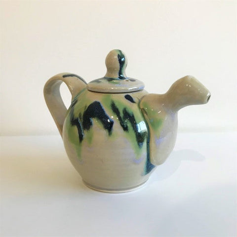 Teapot Green and Blue