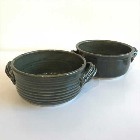 Green Baking Dish with Handles