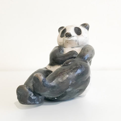 Panda Sculpture (Raku)