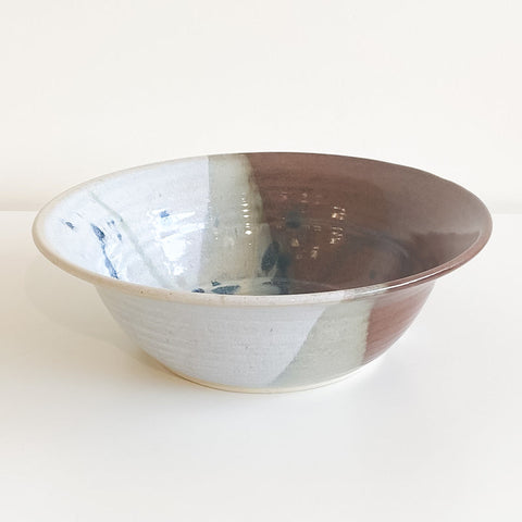 Bowl With Brown & Blue Tones