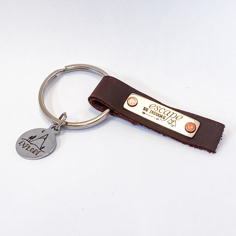 Escape the Indoors Keychain