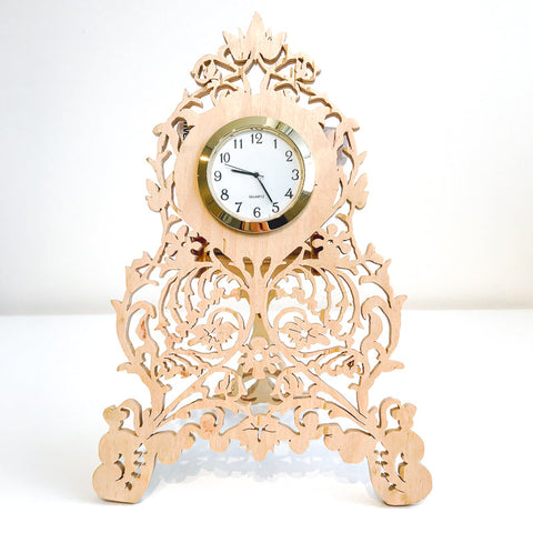 Handcut Wood Clock