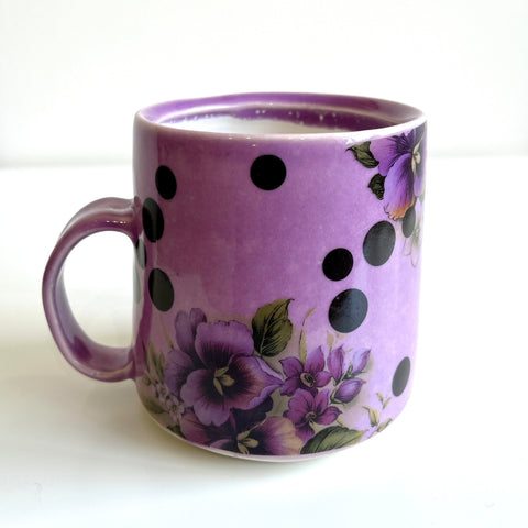 Floral Decal Mugs with Slip Cast Bottom