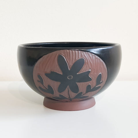 Carved Botanical Bowls