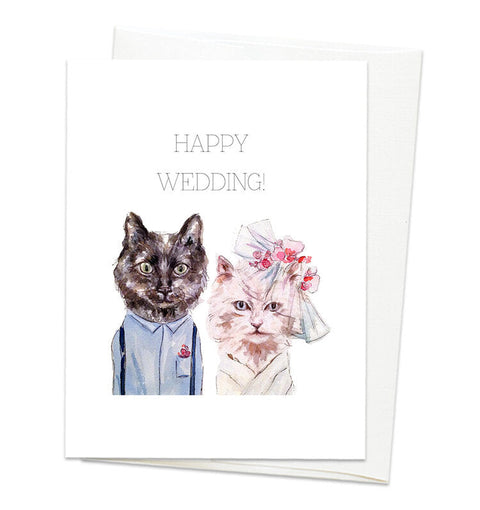 Gloria Ho Illustrations Cards Cat Wedding - Arts and Heritage St. Albert