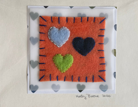 Holly Boone Art Cards - Heart Trio