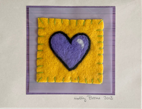 Holly Boone Art Cards - Single Hearts - Arts and Heritage St. Albert
