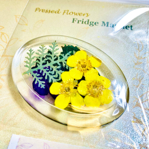 Pressed Flower Art Fridge Magnets