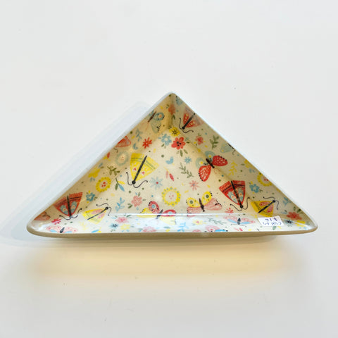 Triangle Plate (Butterflies)