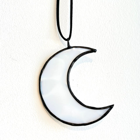 Stained Glass Crescent Moons