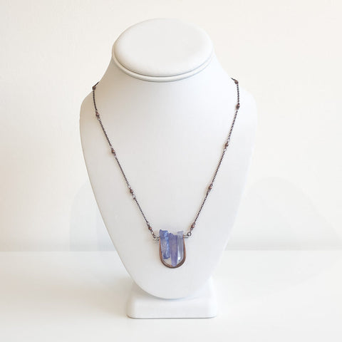 Triptych - Triple Quartz Pendant Necklace