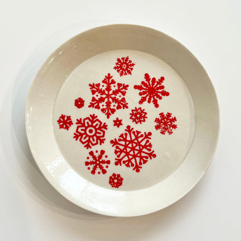 Red & White Plates